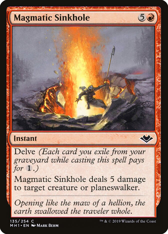 Sumidouro Magmático / Magmatic Sinkhole - Magic: The Gathering - MoxLand