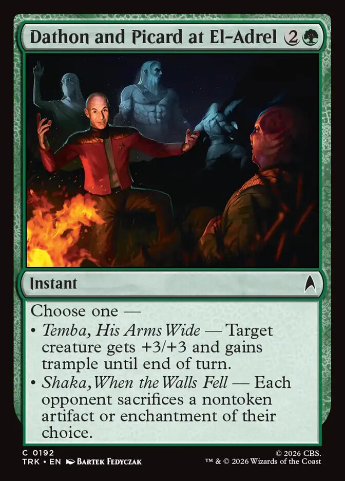 Dathon and Picard at El-Adrel - Magic: The Gathering - MoxLand