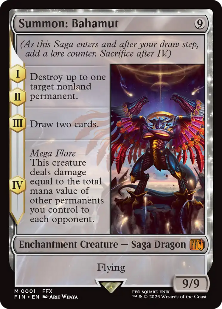 Invocação: Bahamut / Summon: Bahamut - Magic: The Gathering - MoxLand