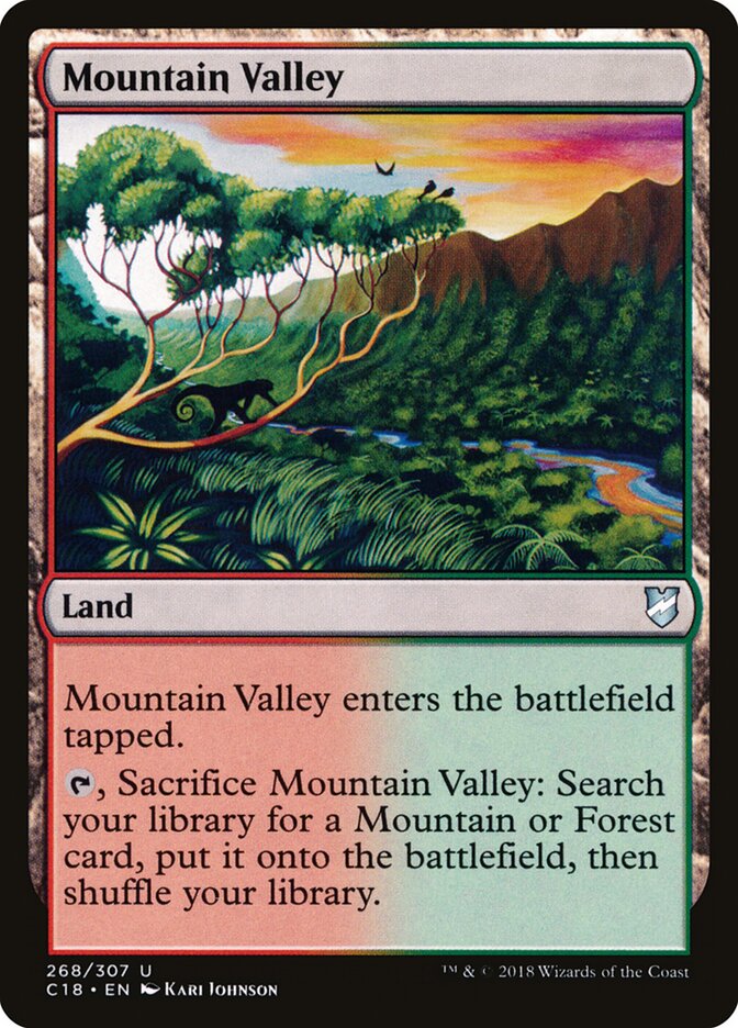 Desfiladeiro / Mountain Valley - Magic: The Gathering - MoxLand