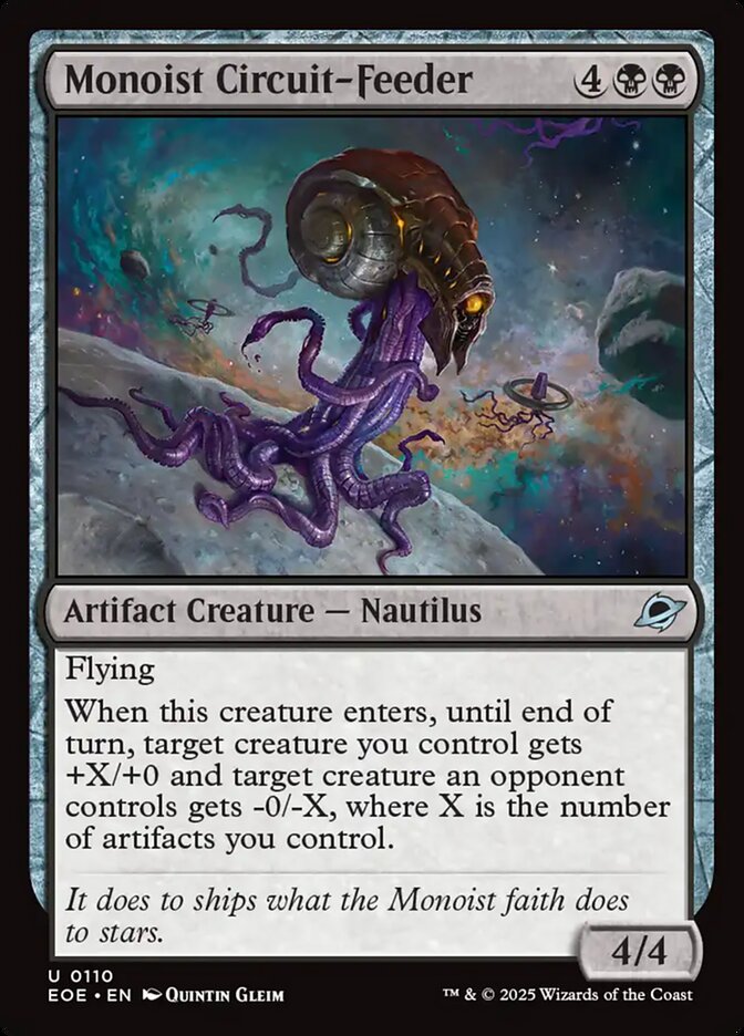 Consumador de Circuítos Monoísta / Monoist Circuit-Feeder - Magic: The Gathering - MoxLand