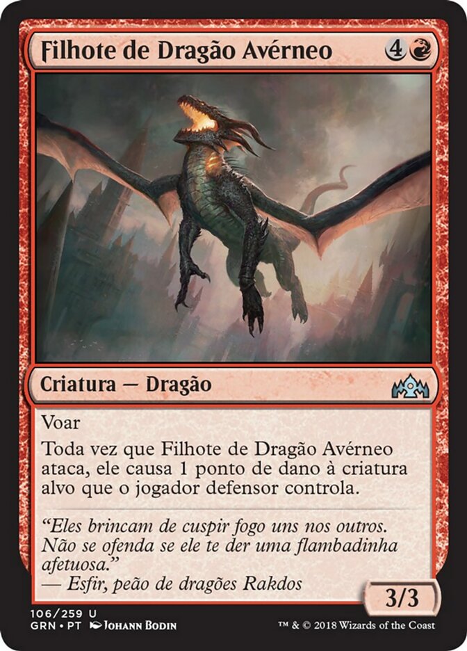 Filhote de Dragão Avérneo
 / Hellkite Whelp - Magic: The Gathering - MoxLand