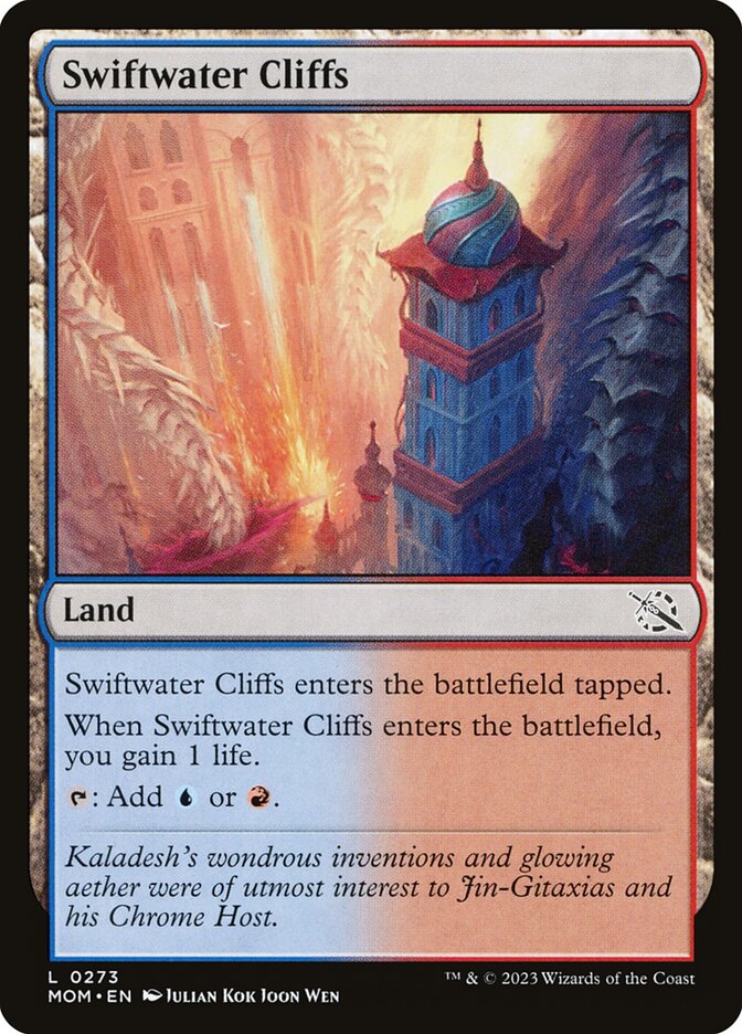 Cordilheiras das Cascatas / Swiftwater Cliffs - Magic: The Gathering - MoxLand
