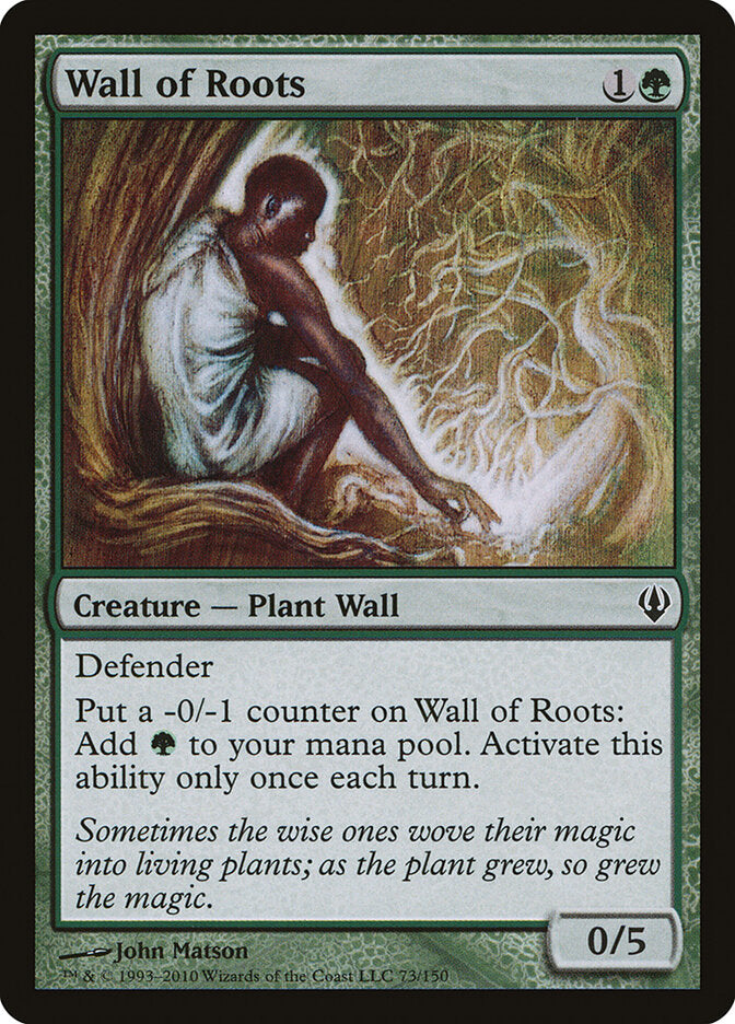 Barreira de Raízes / Wall of Roots - Magic: The Gathering - MoxLand