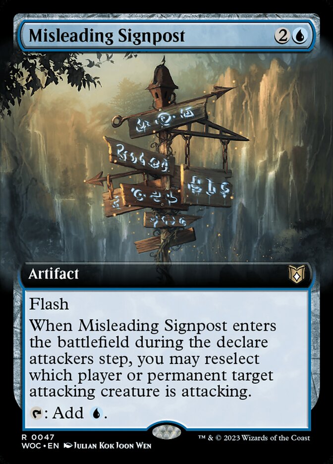 Placas de Desorientação / Misleading Signpost - Magic: The Gathering - MoxLand