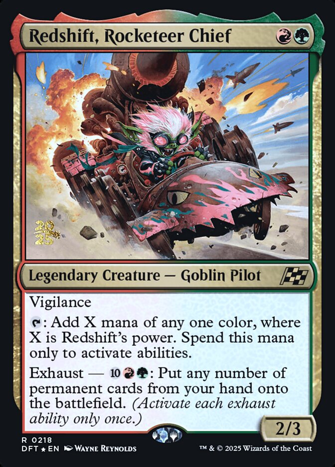 Redshift, Rocketeer Chief - Magic: The Gathering - MoxLand