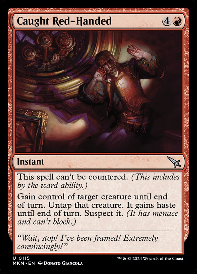 Pego em Flagrante / Caught Red-Handed - Magic: The Gathering - MoxLand