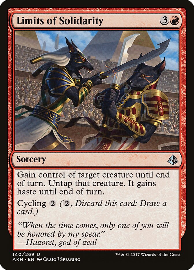 Limites da Solidariedade / Limits of Solidarity - Magic: The Gathering - MoxLand