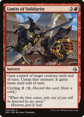 Limites da Solidariedade / Limits of Solidarity - Magic: The Gathering - MoxLand