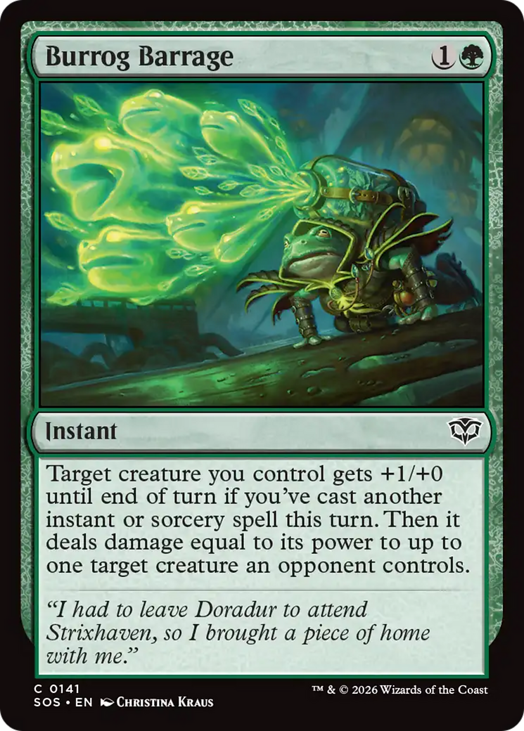 Burrog Barrage - Magic: The Gathering - MoxLand