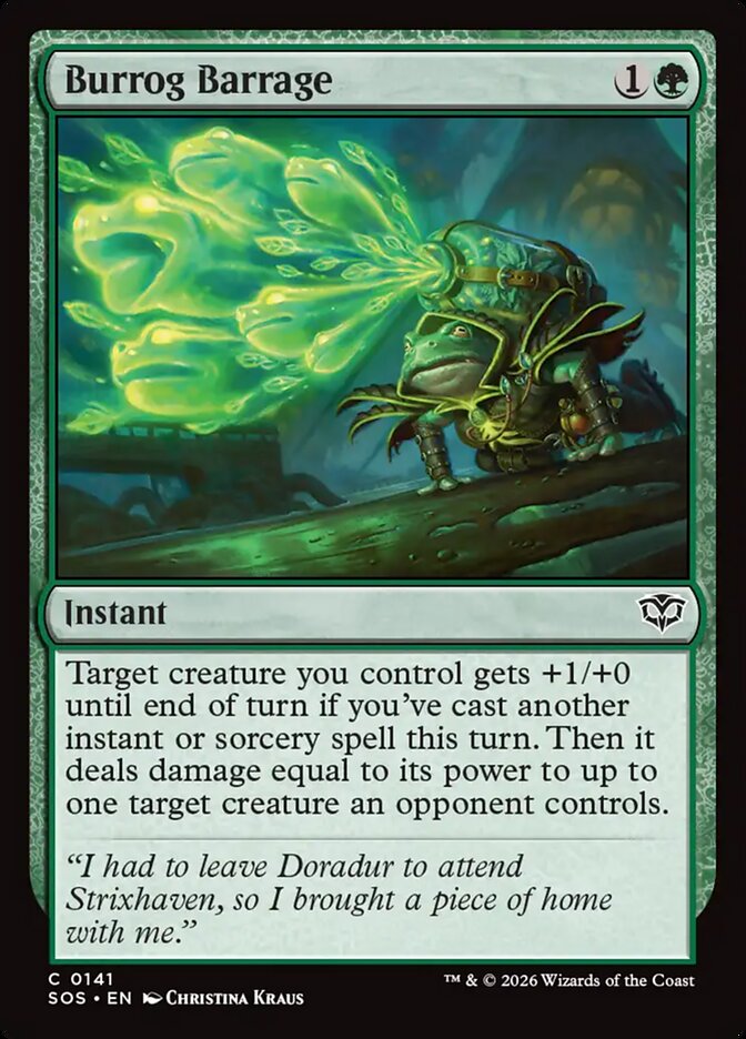 Burrog Barrage - Magic: The Gathering - MoxLand