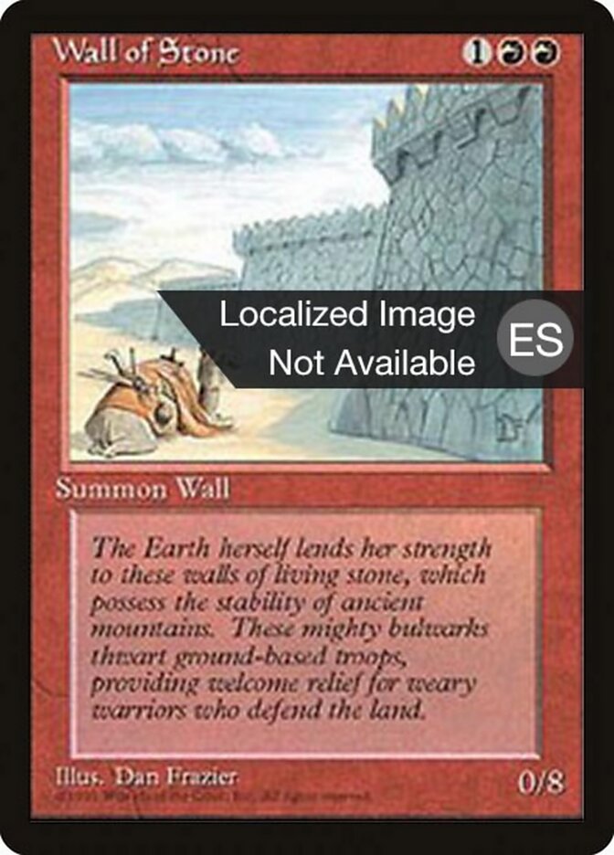 Barreira de Pedra / Wall of Stone - Magic: The Gathering - MoxLand