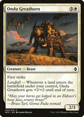 Megacórneo de Ondu / Ondu Greathorn - Magic: The Gathering - MoxLand