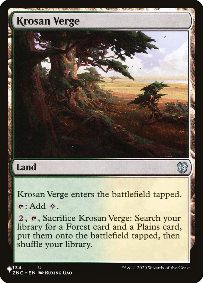 Orla Krosana / Krosan Verge - Magic: The Gathering - MoxLand