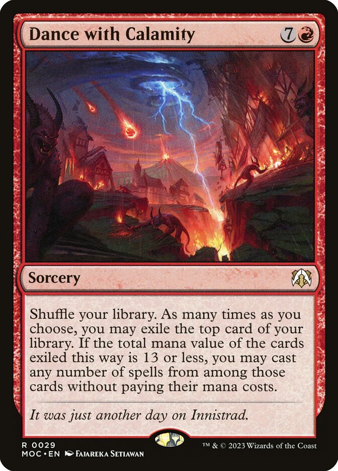 Dançar com a Calamidade / Dance with Calamity - Magic: The Gathering - MoxLand