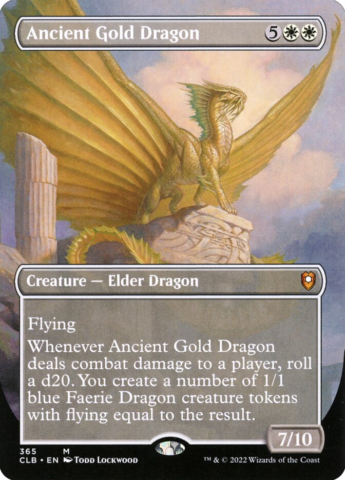 Dragão de Ouro Ancião / Ancient Gold Dragon - Magic: The Gathering - MoxLand