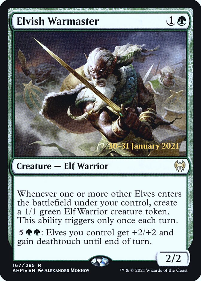 Mestre de Guerra Elfo / Elvish Warmaster - Magic: The Gathering - MoxLand