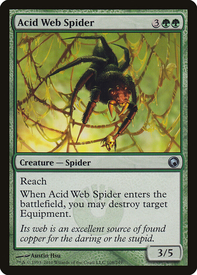 Aranha da Teia Ácida / Acid Web Spider - Magic: The Gathering - MoxLand