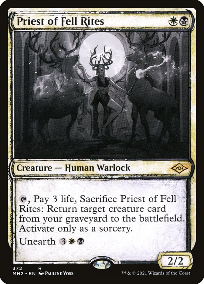 Sacerdotisa de Ritos Torpes / Priest of Fell Rites - Magic: The Gathering - MoxLand