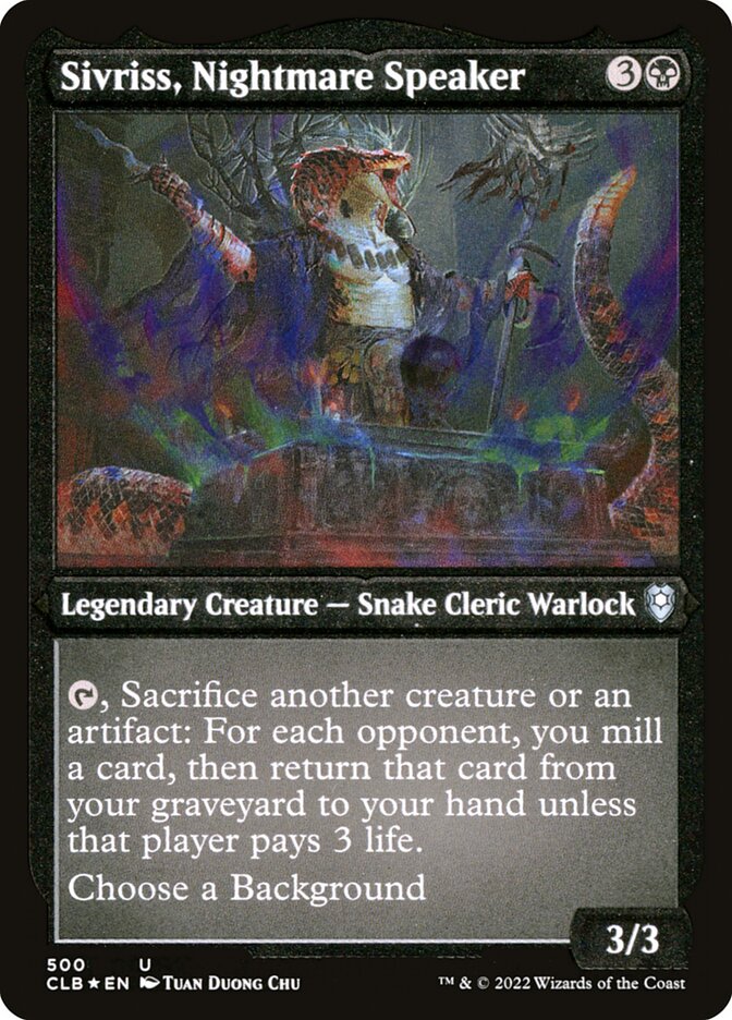 Sivriss, Orador do Pesadelo / Sivriss, Nightmare Speaker - Magic: The Gathering - MoxLand