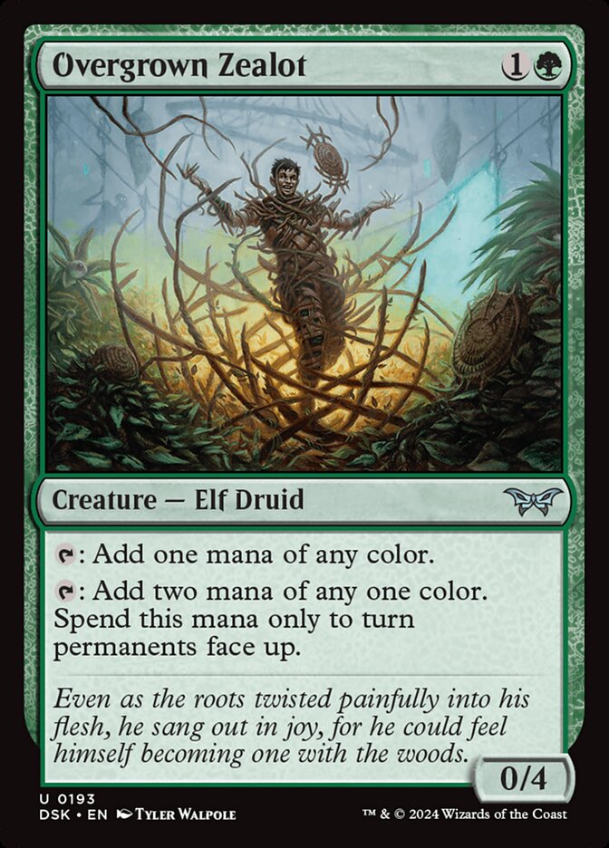 Zelote Superdesenvolvido / Overgrown Zealot - Magic: The Gathering - MoxLand