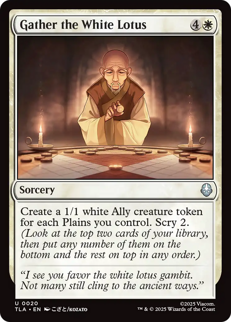 Reunião do Lótus Branco / Gather the White Lotus - Magic: The Gathering - MoxLand