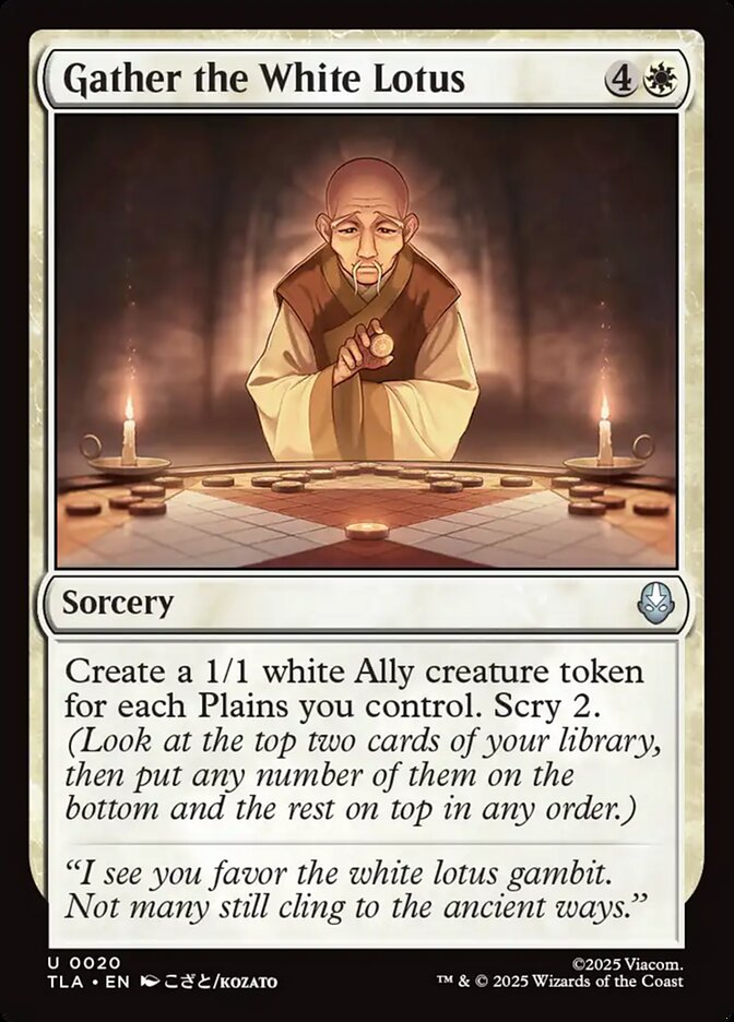 Reunião do Lótus Branco / Gather the White Lotus - Magic: The Gathering - MoxLand