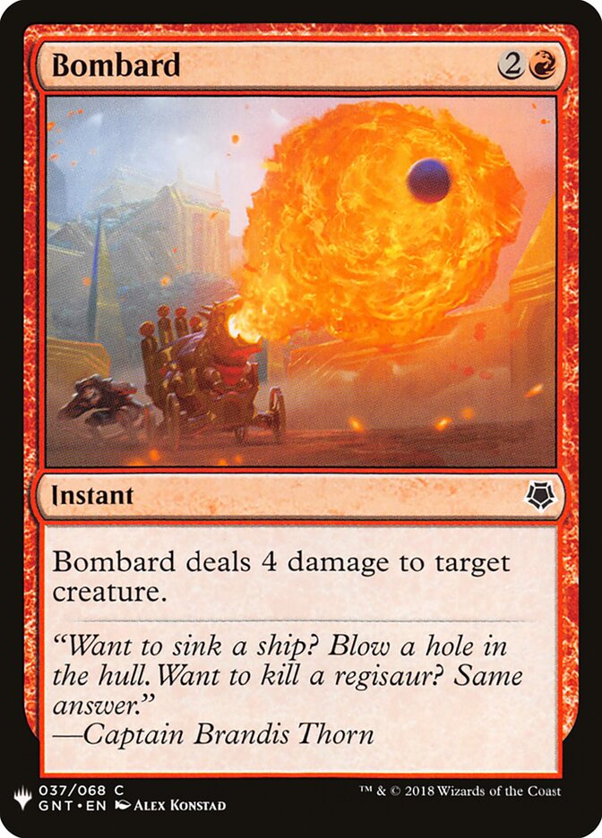 Bombardear / Bombard - Magic: The Gathering - MoxLand