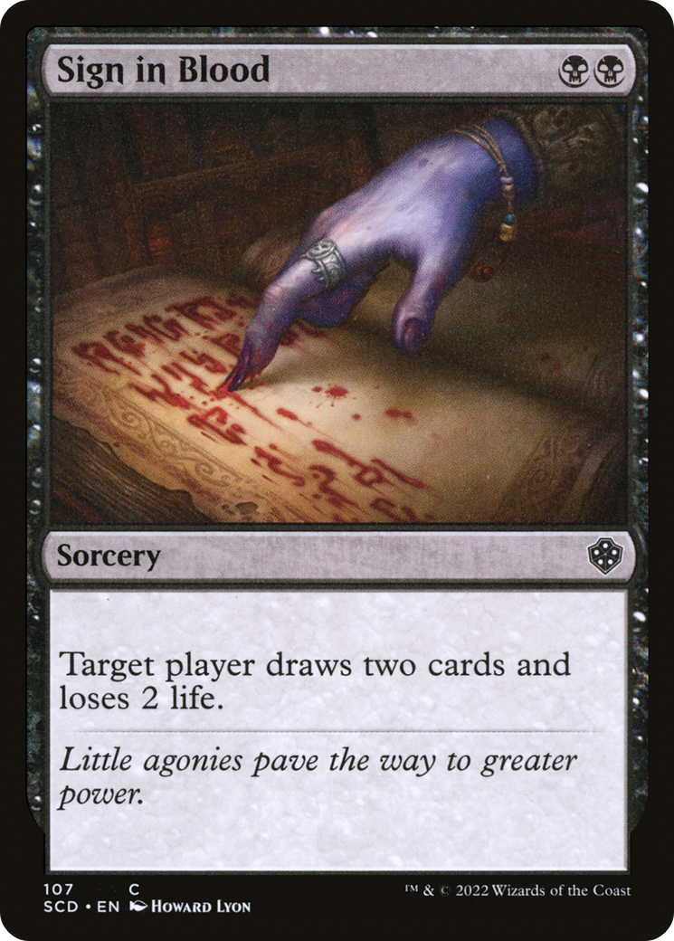 Assinar com Sangue / Sign in Blood - Magic: The Gathering - MoxLand