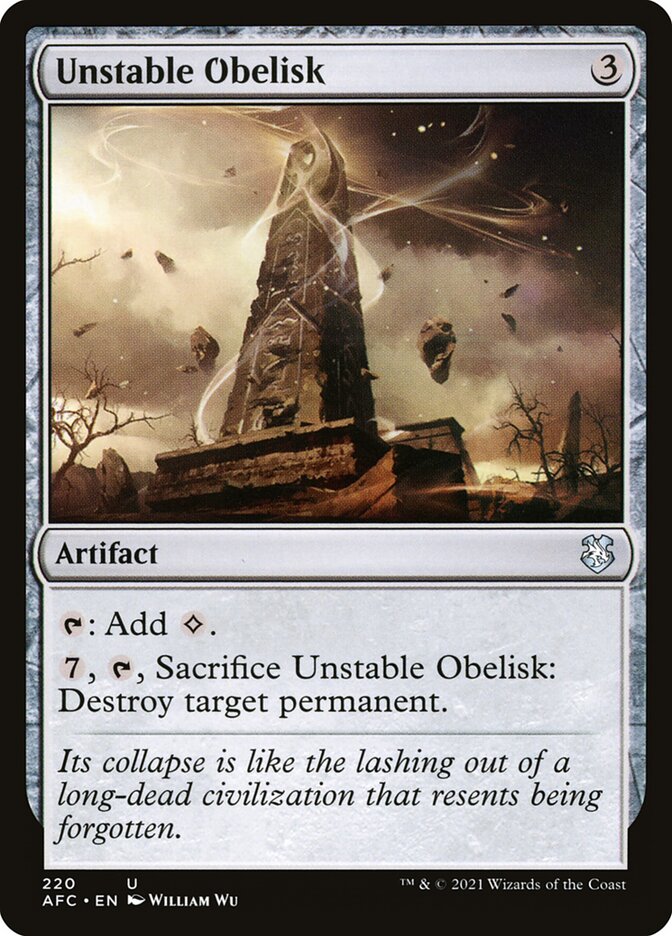 Obelisco Instável / Unstable Obelisk - Magic: The Gathering - MoxLand