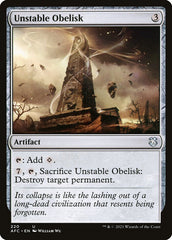 Obelisco Instável / Unstable Obelisk - Magic: The Gathering - MoxLand