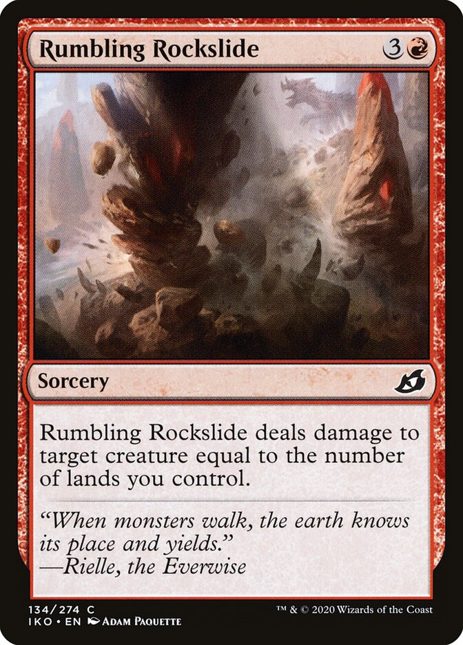 Deslizamento Ribombante / Rumbling Rockslide - Magic: The Gathering - MoxLand