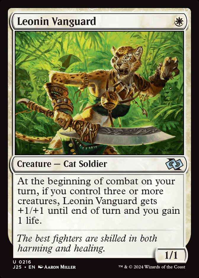 Vanguardeira Leonina / Leonin Vanguard - Magic: The Gathering - MoxLand