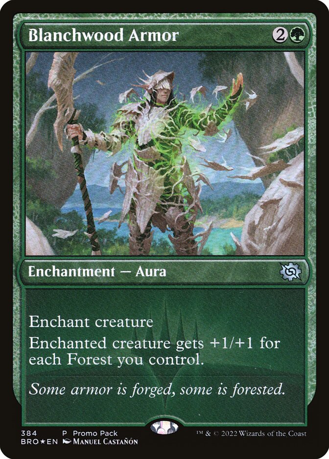Armadura de Blanchwood / Blanchwood Armor - Magic: The Gathering - MoxLand