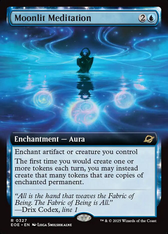 Meditação ao Luar / Moonlit Meditation - Magic: The Gathering - MoxLand