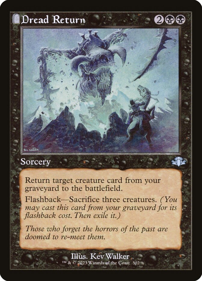 Retorno Aterrorizante / Dread Return - Magic: The Gathering - MoxLand