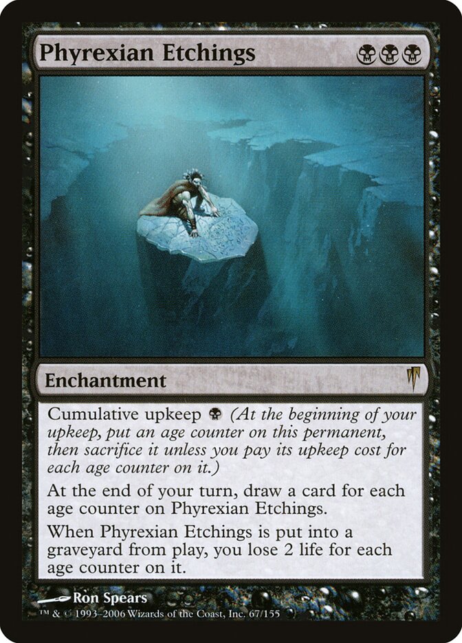 Entalhes Phyrexianos / Phyrexian Etchings - Magic: The Gathering - MoxLand