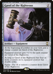 Malhete dos Justos / Gavel of the Righteous - Magic: The Gathering - MoxLand