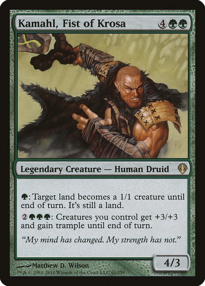 Kamahl, o Punho de Krosa / Kamahl, Fist of Krosa - Magic: The Gathering - MoxLand