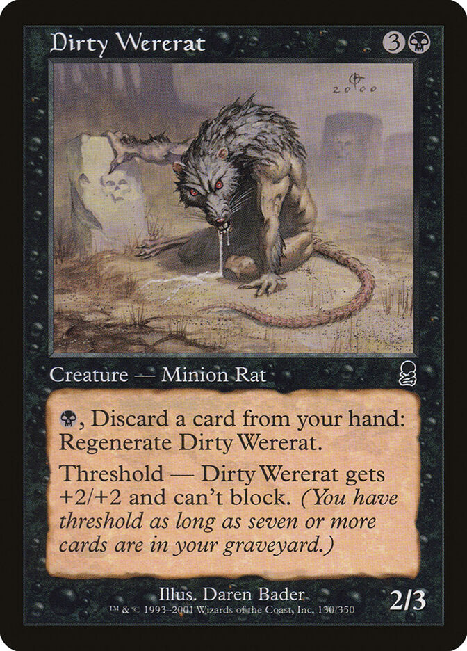 Homem-Rato Imundo / Dirty Wererat - Magic: The Gathering - MoxLand