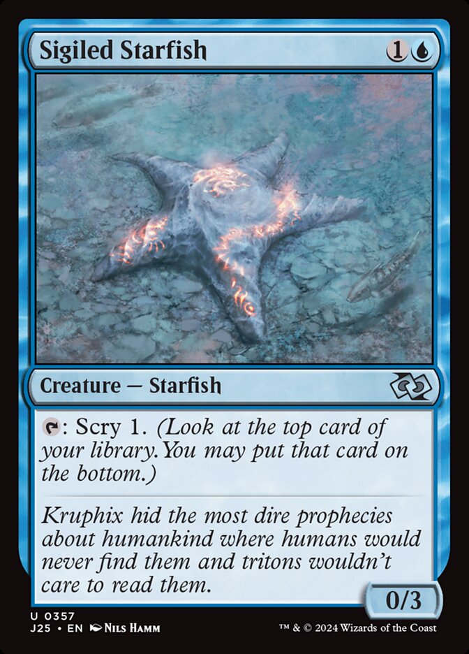 Estrela-do-mar Rúnica / Sigiled Starfish - Magic: The Gathering - MoxLand