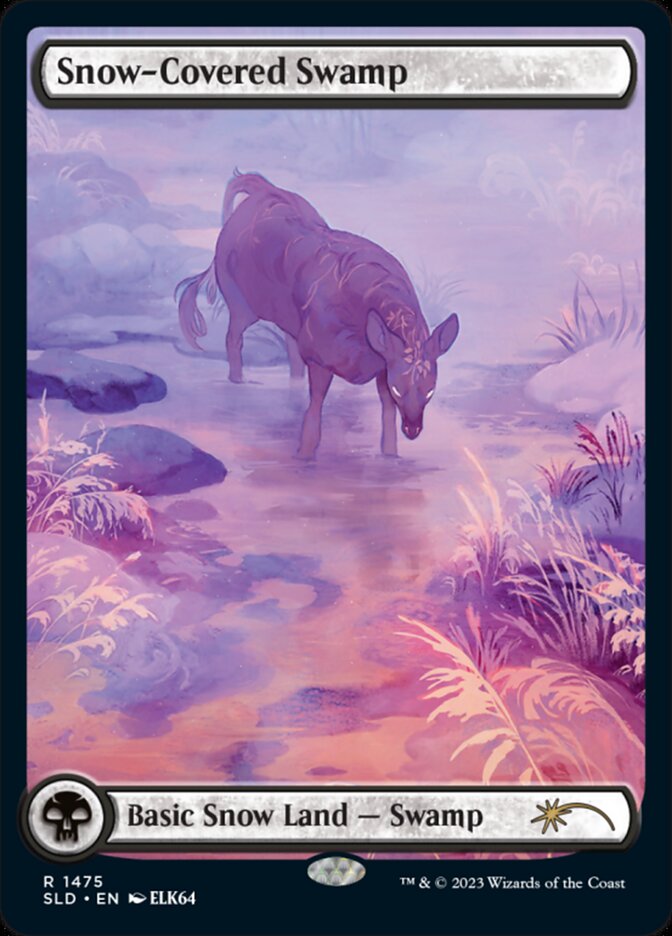 Pântano Nevado / Snow-Covered Swamp - Magic: The Gathering - MoxLand