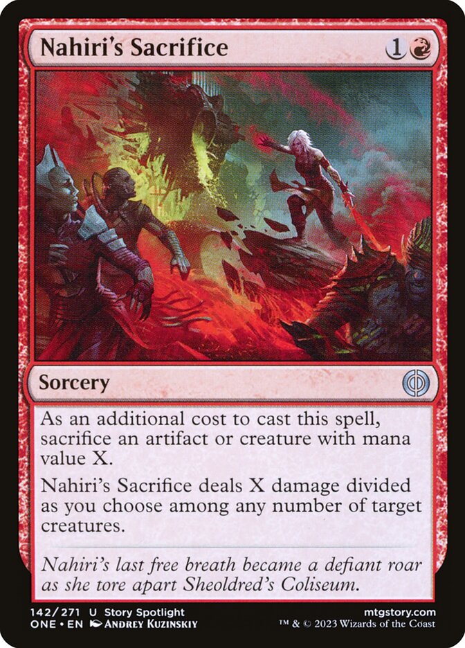 Sacrifício de Nahiri / Nahiri's Sacrifice - Magic: The Gathering - MoxLand