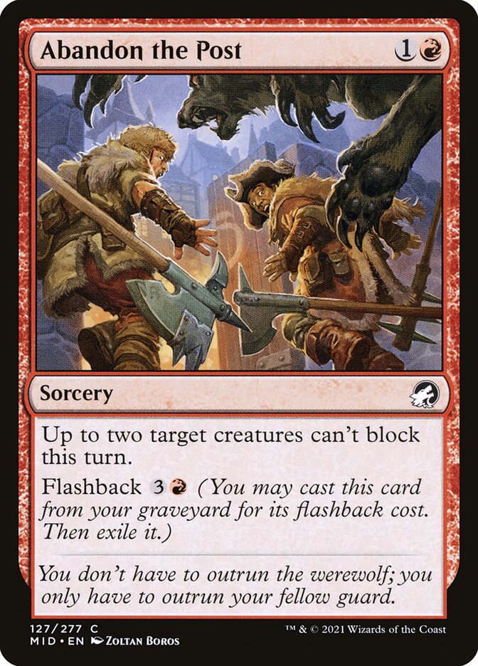 Abandonar o Posto / Abandon the Post - Magic: The Gathering - MoxLand
