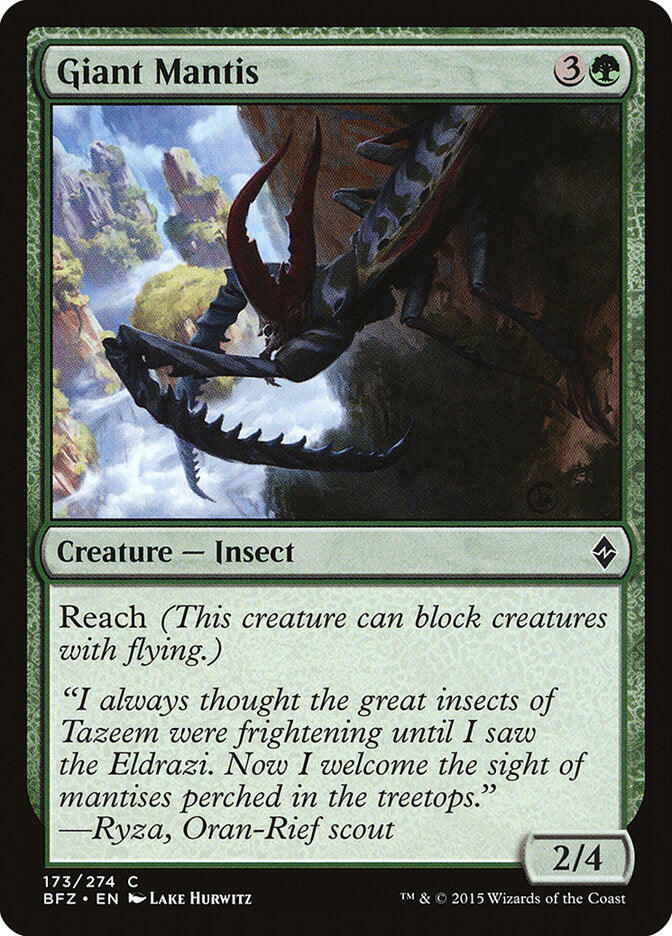 Mantídeo Gigante / Giant Mantis - Magic: The Gathering - MoxLand
