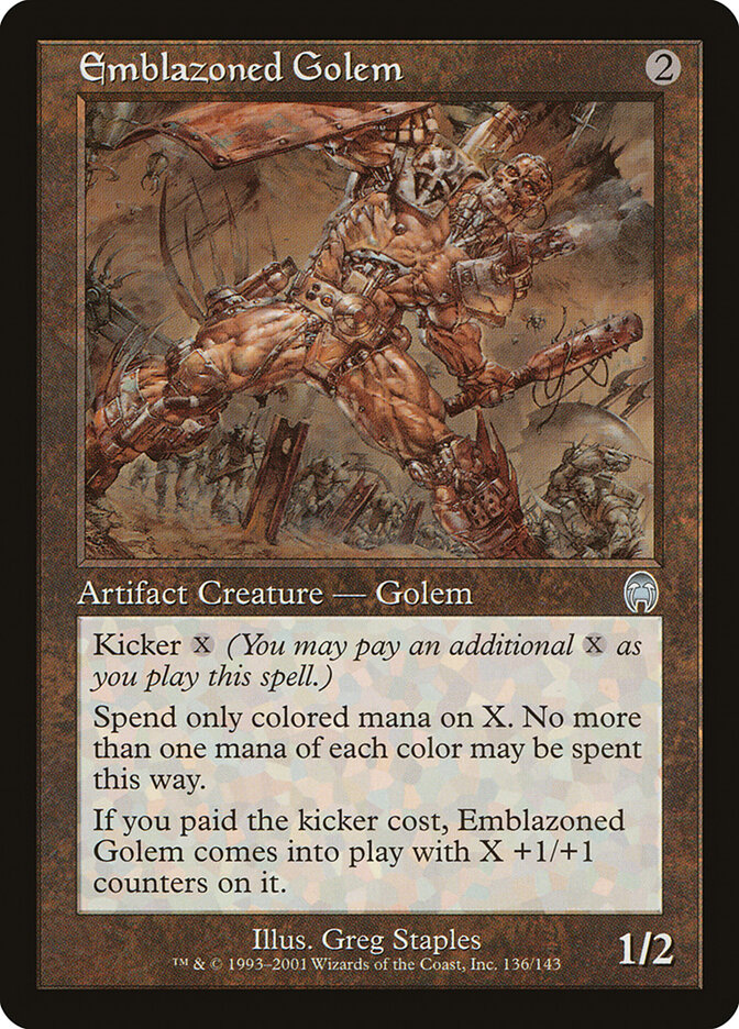 Golem Blasonado / Emblazoned Golem - Magic: The Gathering - MoxLand