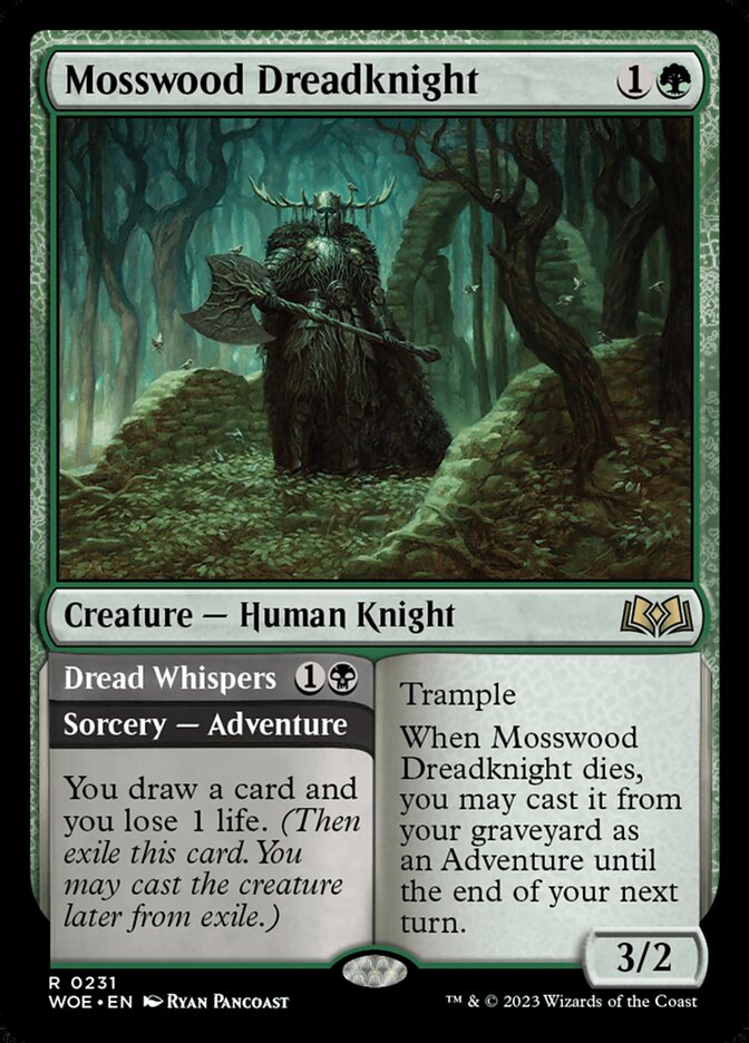 Cavaleiro do Pavor de Bosquemusgo / Mosswood Dreadknight - Magic: The Gathering - MoxLand
