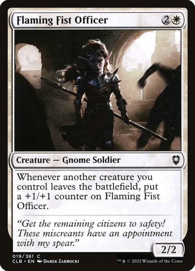 Oficial do Punho Flamejante / Flaming Fist Officer - Magic: The Gathering - MoxLand