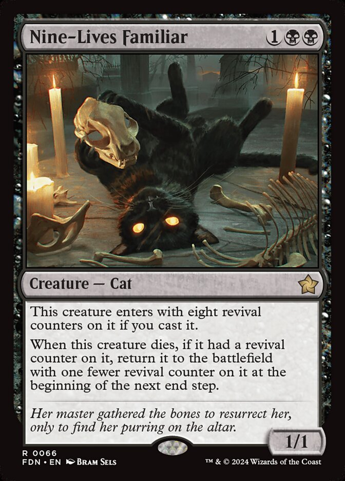 Familiar de Nove Vidas / Nine-Lives Familiar - Magic: The Gathering - MoxLand