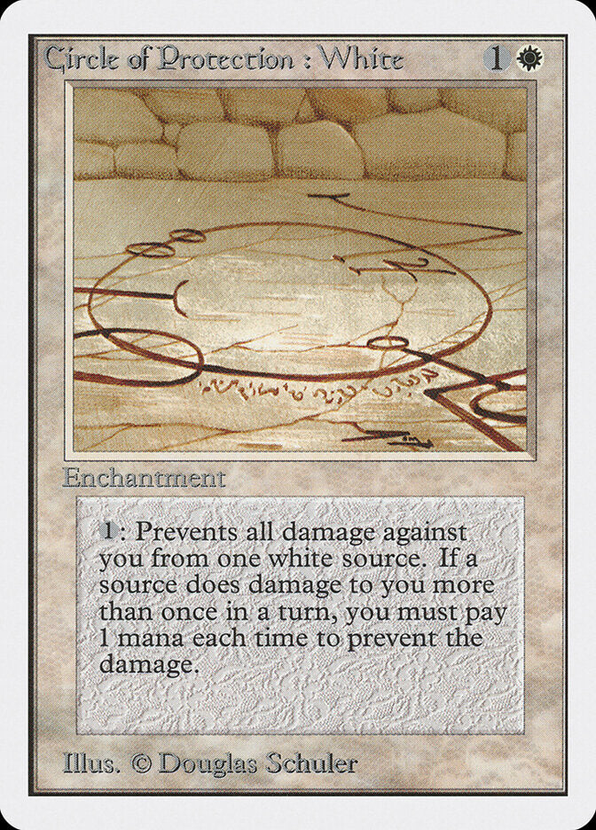 Círculo de Proteção: Branco / Circle of Protection: White - Magic: The Gathering - MoxLand